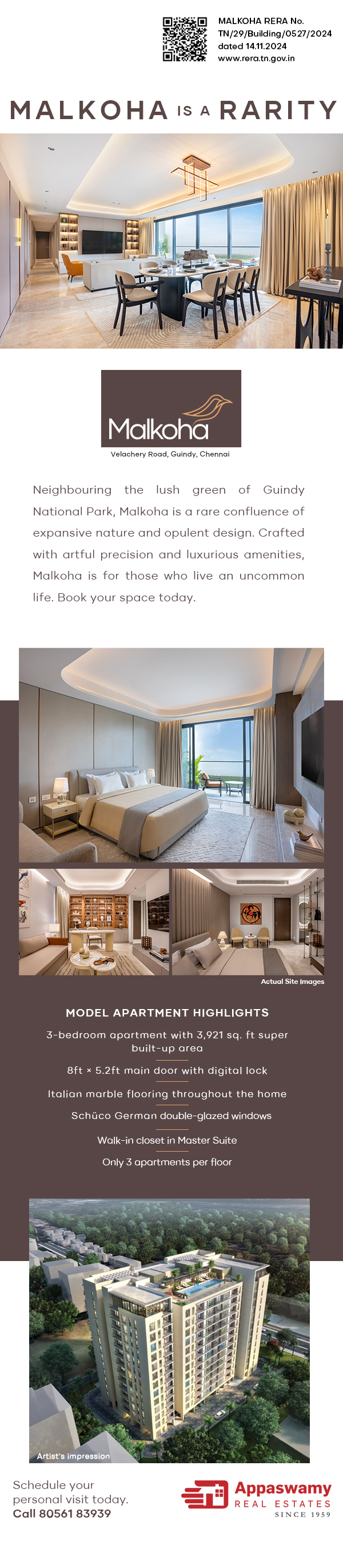 Appaswamy Real Estates Desktop Banner